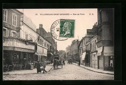 AK Villeneuve-Saint-Georges, Rue de Paris