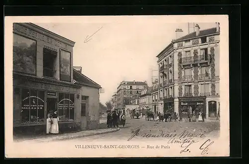 AK Villeneuve-Saint-Georges, Rue de Paris