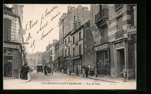 AK Villeneuve-Saint-Georges, Rue de Paris