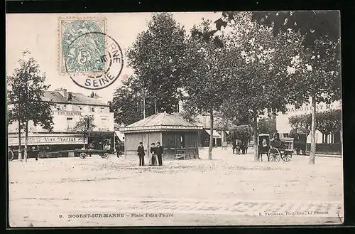 AK Nogent-sur-Marne, Place Félix-Faure