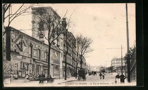 AK Nogent-sur-Marne, La Rue de Mulhouse