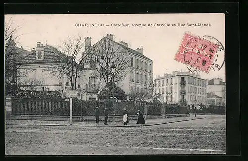 AK Charenton, Carrefour, Avenue de Gravelle et Rue Saint-Mandé