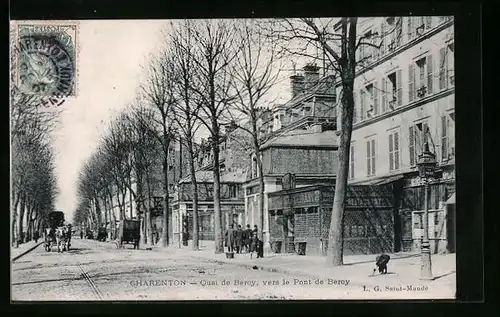 AK Charenton, Quai de Bercy, vers le Pont