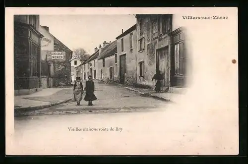 AK Villiers-sur-Marne, Vieilles maisons route de Bry