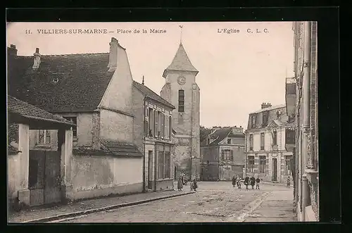 AK Villiers-sur-Marne, Place de la Mairie