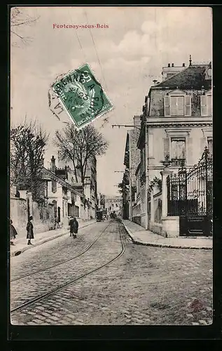 AK Fontenay-sous-Bois, La Rue du Parc