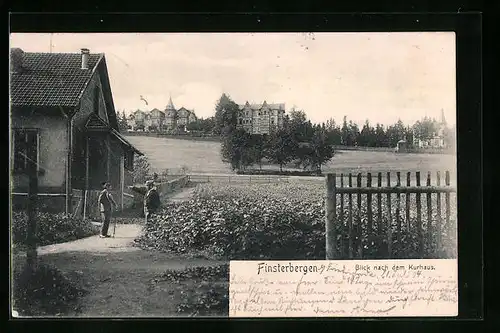 AK Finsterbergen, Blick nach dem Kurhaus