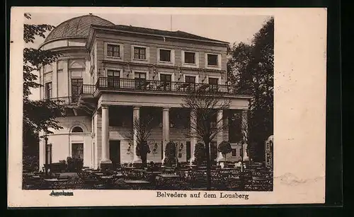 AK Aachen, Gasthaus Belvedere auf dem Lousberg