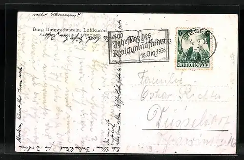 AK Rupprechtstein, Burg-Restaurant, Besitzer J. Pickel