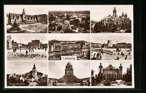 AK Leipzig, Blick nach dem Reichsgericht, Neues Rathaus