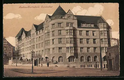 AK Aachen-Burtscheid, Landesbad, von der Strasse aus