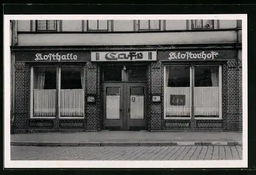 AK Mühlhausen / Thür., Cafe Klosterhof in der Brückenstrasse 29