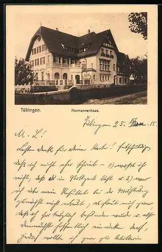 AK Tübingen, Verbindungshaus Normannenhaus