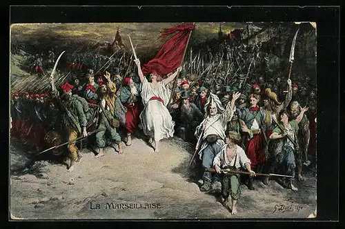 Künstler-AK Arbeiterbewegung - La Marseillaise