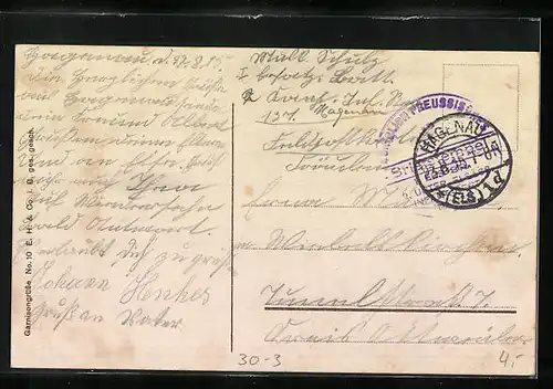 AK Soldaten in der Garnison im 1. Weltkrieg bei einer Putzstunde