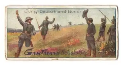 Sammelbild Gartmann Schokolade, Serie 472, Bild 2, Bilder aus dem Weltkriege, Jung-Deutschland-Bund