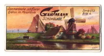 Sammelbild Gartmann Schokolade, Serie 553, Bild 4, Uferschutz der deutschen Nordseeküste, Sommerdeiche