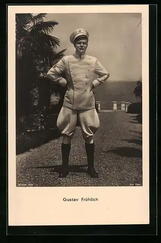 AK Schauspieler Gustav Fröhlich in eleganter Filmuniform