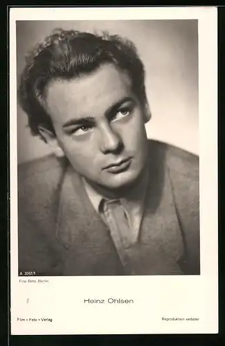 AK Schauspieler Heinz Ohlsen charmant im Jackett