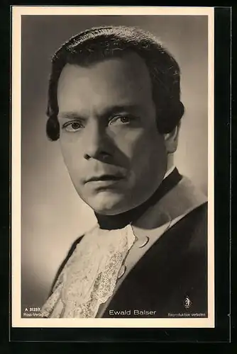 AK Schauspieler Ewald Basler im Filmkostüm