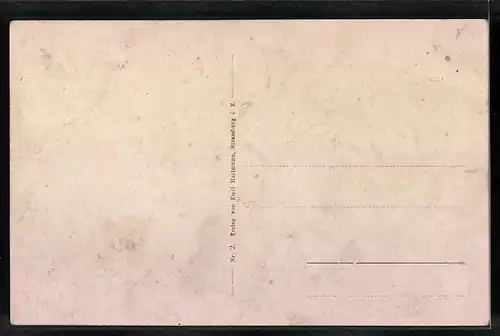 AK Colmar, Rufacherstrasse mit Strassenbahn