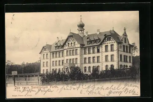 AK Fürth i. B., Neues Sanatorium