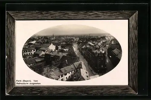 AK Fürth i. B., Panoramablick vom Rathausturm gesehen