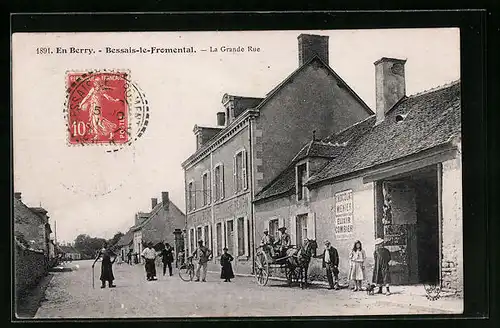 AK Bessais-le-Fromental, la Grande Rue