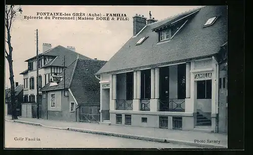 AK Fontaine-les-Grès, Epicerie du Personnel, Maison Doré & Fils