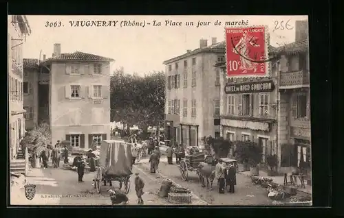 AK Vaugneray, La Place un jour de marché