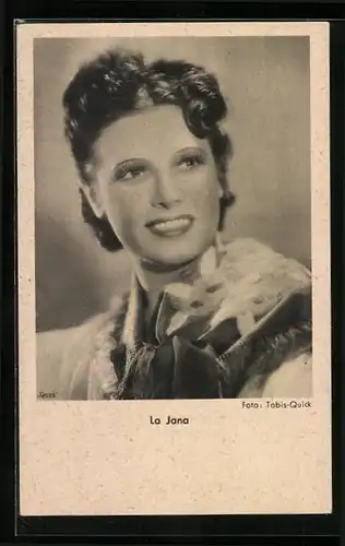 AK Schauspielerin La Jana im Kostüm einer Filmrolle
