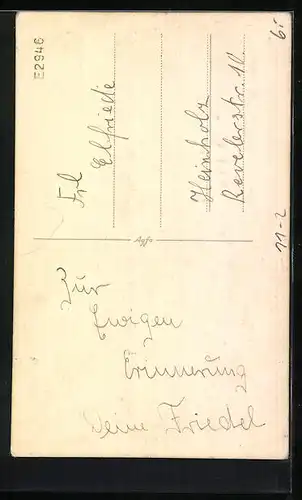 AK Schaffnerin auf dem Weg zur Arbeit