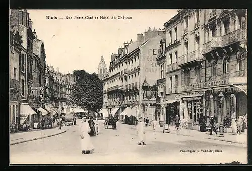 AK Blois, Rue Porre-Cotè et Hotel du Chateau
