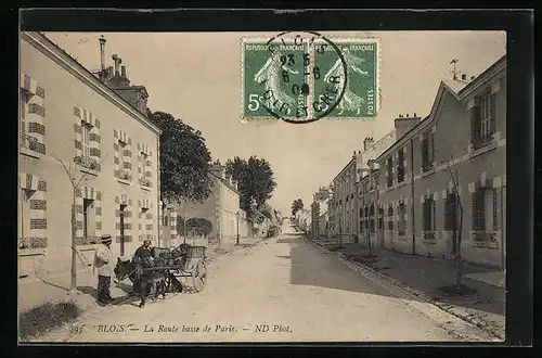 AK Blois, La Route basse de Paris