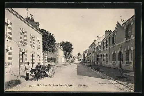 AK Blois, La Route basse de Paris