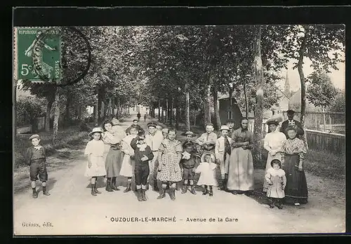 AK Ozouer-le-Marchè, Avenue de la Gare