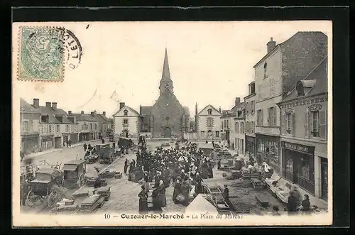 AK Ozouer-le-Marchè, La Place du Marchè