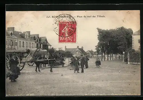 AK Romorantin, Place du mail des Tilleuls