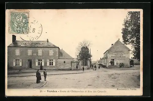 AK Verdes, Route de Chateaudun et Rue des Courtils