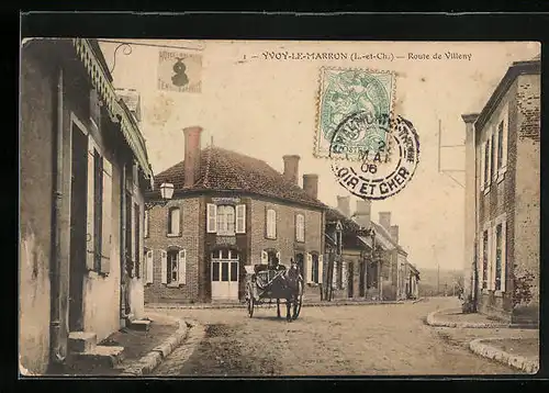 AK Yvoy-le-Marron, Route de Villeny