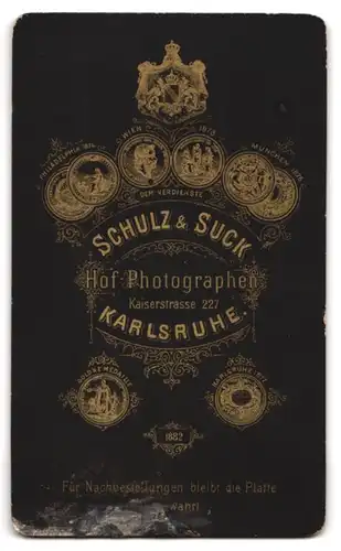 Fotografie Schulz & Suck, Karlsruhe, Kaiserstr. 227, Portrait stattlicher Herr mit Vollbart
