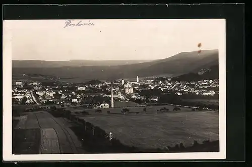 AK Boskovice, Generalansicht der Stadt