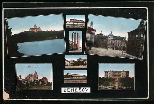 AK Beneschau / Benesov, Zamek Lisuo, Zamek, Namesti