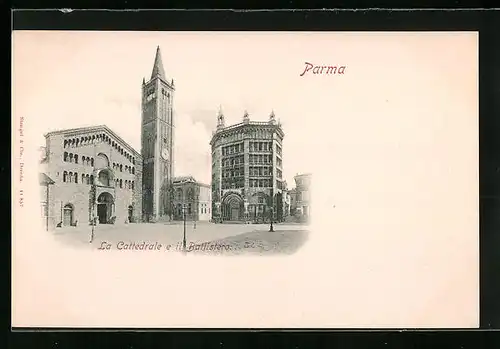AK Parma, La Cattedrale e il Battistero