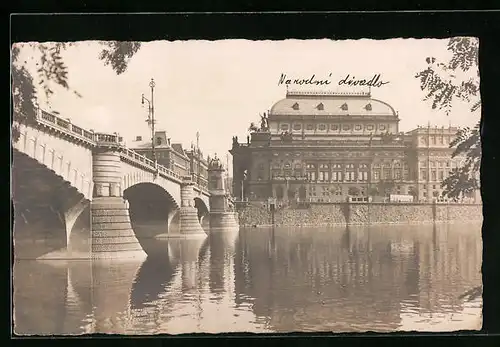 AK Prag / Praha, Narodni Diadlo