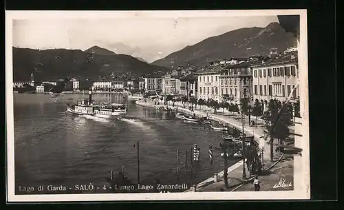 AK Salo, Lago di Garda, Lungo Lago Zanardelli, Passanten auf der Promenade