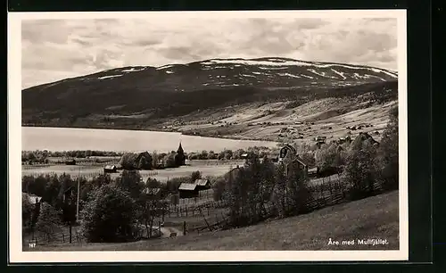 AK Are med Mullfjället, Panoramaansicht, die Kapelle am Ufer