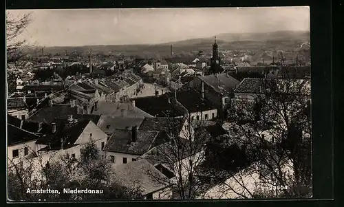 AK Amstetten a. d. Niederdonau, Blick über die gesamte Stadt