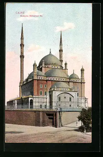 AK Caire, Mosquee Mohamed Aly, Aussenansicht der Moschee