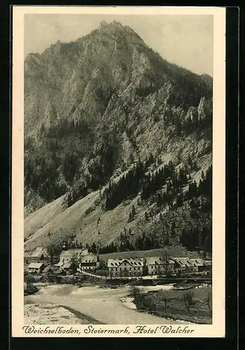 AK Weichselboden i. d. Steiermark, Blick auf das Hotel Walcher